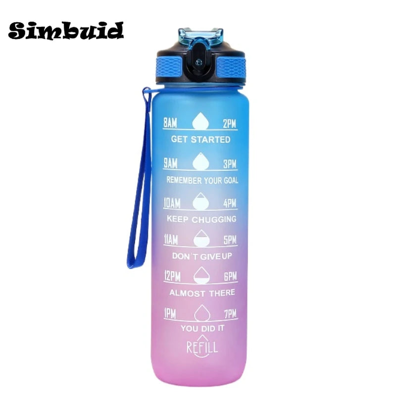 🏃‍♀️💧 Gradient Color Sports Water Bottle – Multiple Sizes to Keep You Hydrated in Style & Motivation! ✨
