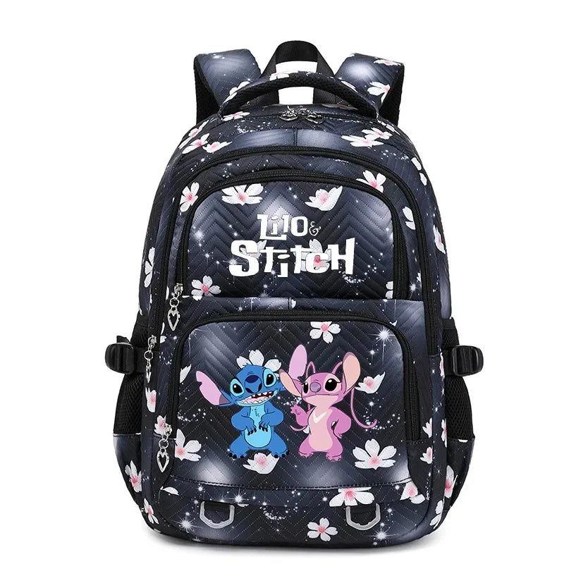 🎒💙 Large Lilo & Stitch Backpack – Perfect for School & Travel for Girls & Women + Pencil Case & Lunch Bag 🍱✨