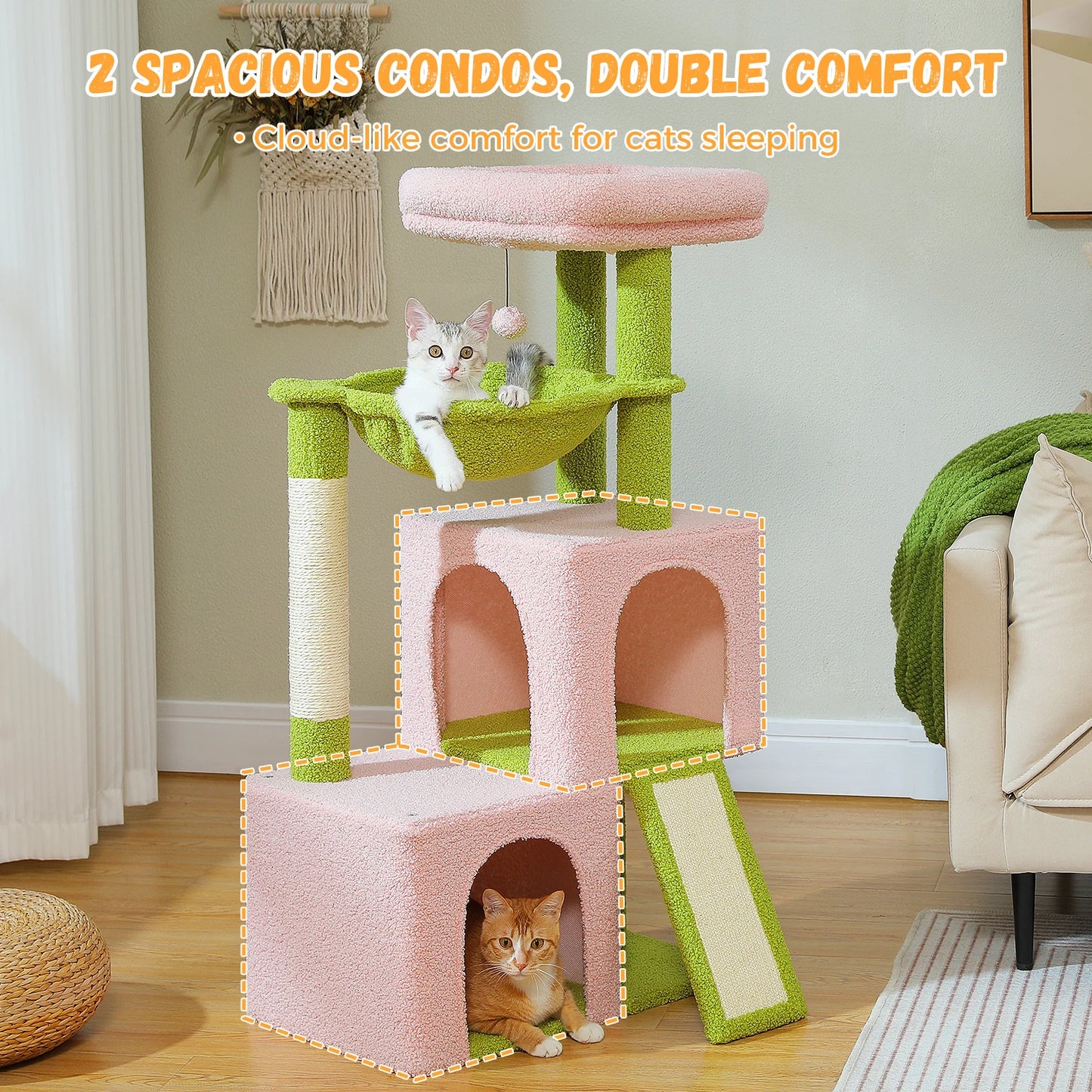 🐱🏰 Large Multi-Level Cat Tree – Spacious & Fun!
