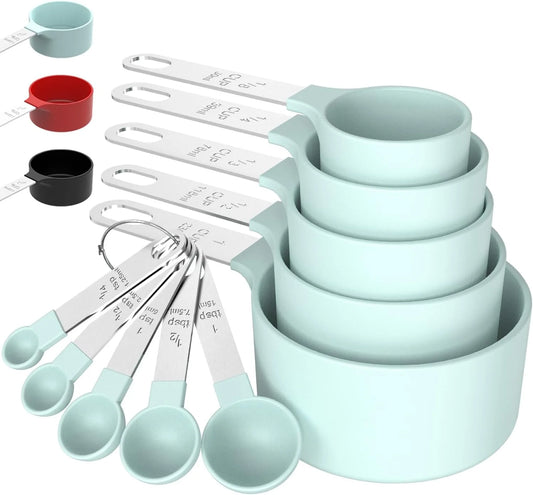 🥄 8-Piece Stackable Measuring Set – Precision Meets Space-Saving Genius!