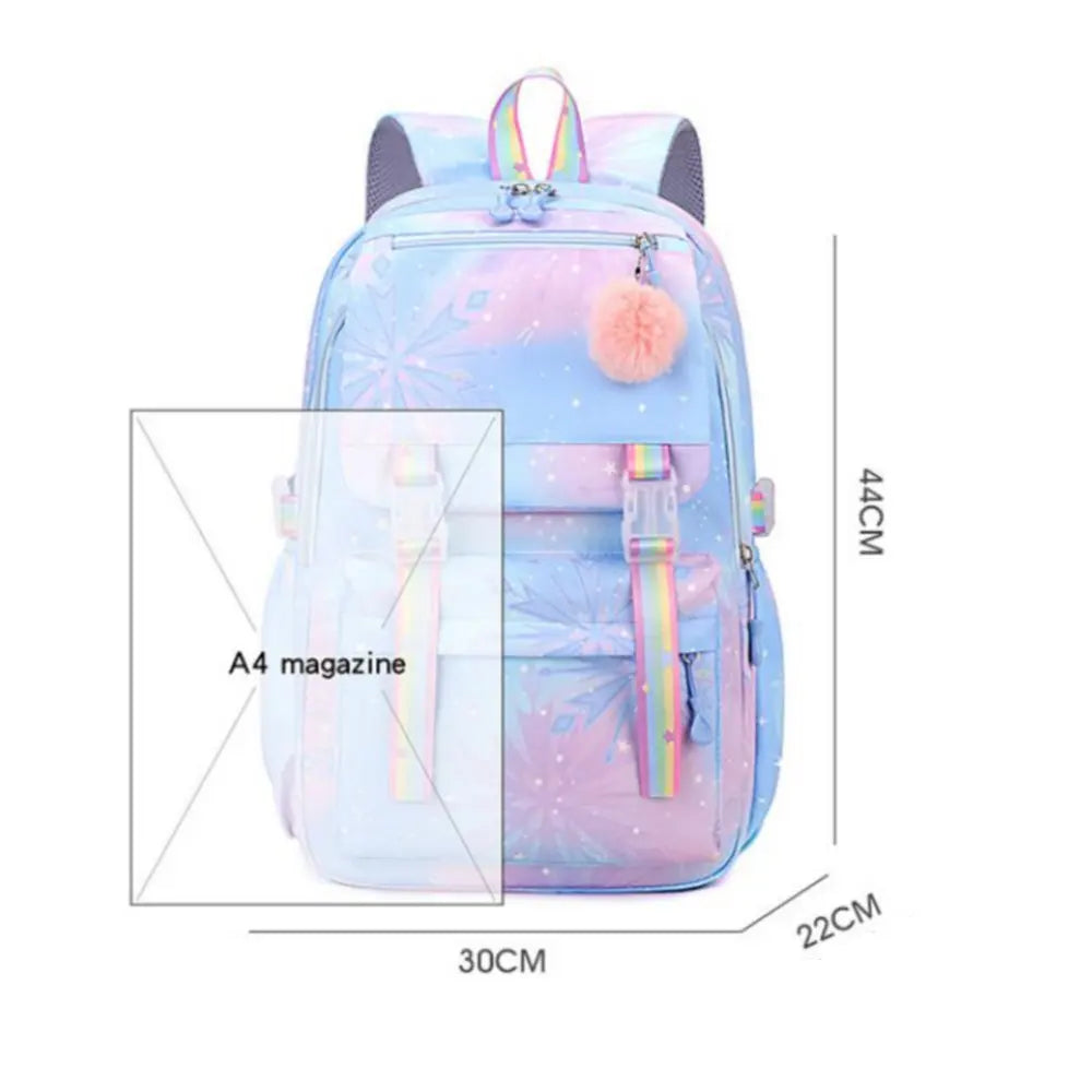 🎒 Lilo & Stitch School Backpack – Stylish for Kids and Teens! 🌺💙