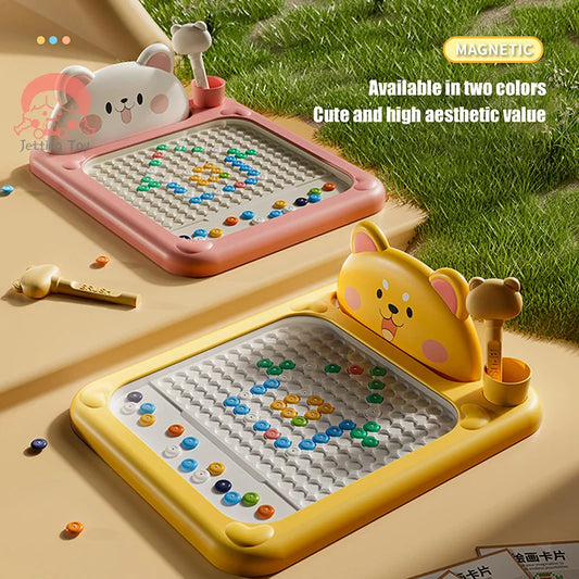 **🎨 Magnetic Pen & Bead Drawing Set – Spark Creativity & Learning!