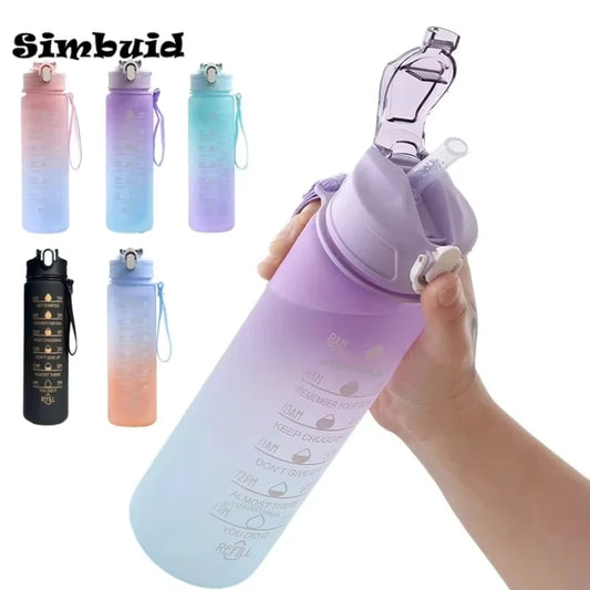 🏃‍♀️💧 Gradient Color Sports Water Bottle – Multiple Sizes to Keep You Hydrated in Style & Motivation! ✨