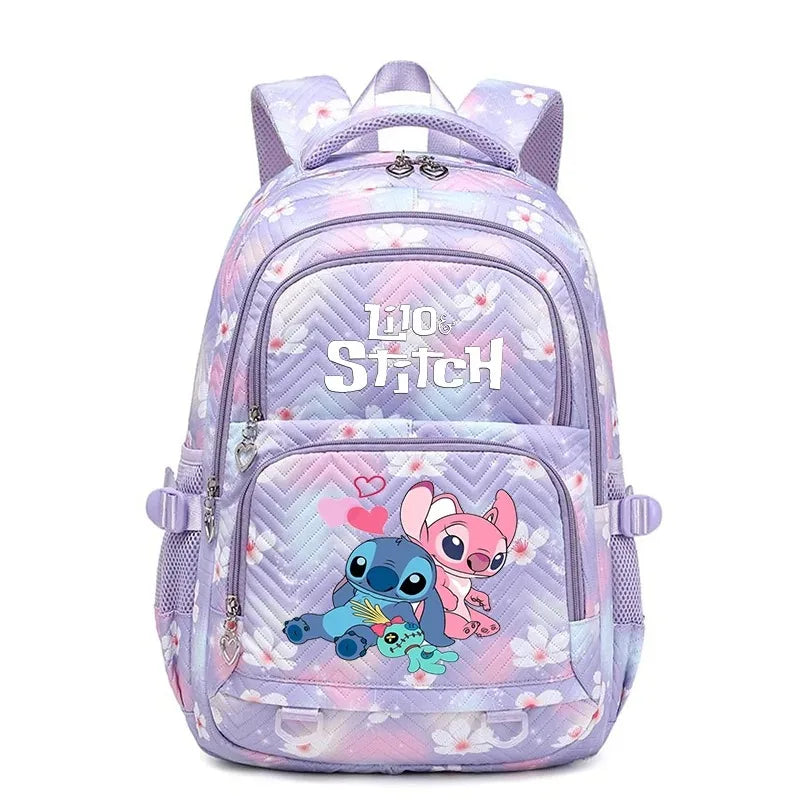 🎒💙 Large Lilo & Stitch Backpack – Perfect for School & Travel for Girls & Women + Pencil Case & Lunch Bag 🍱✨