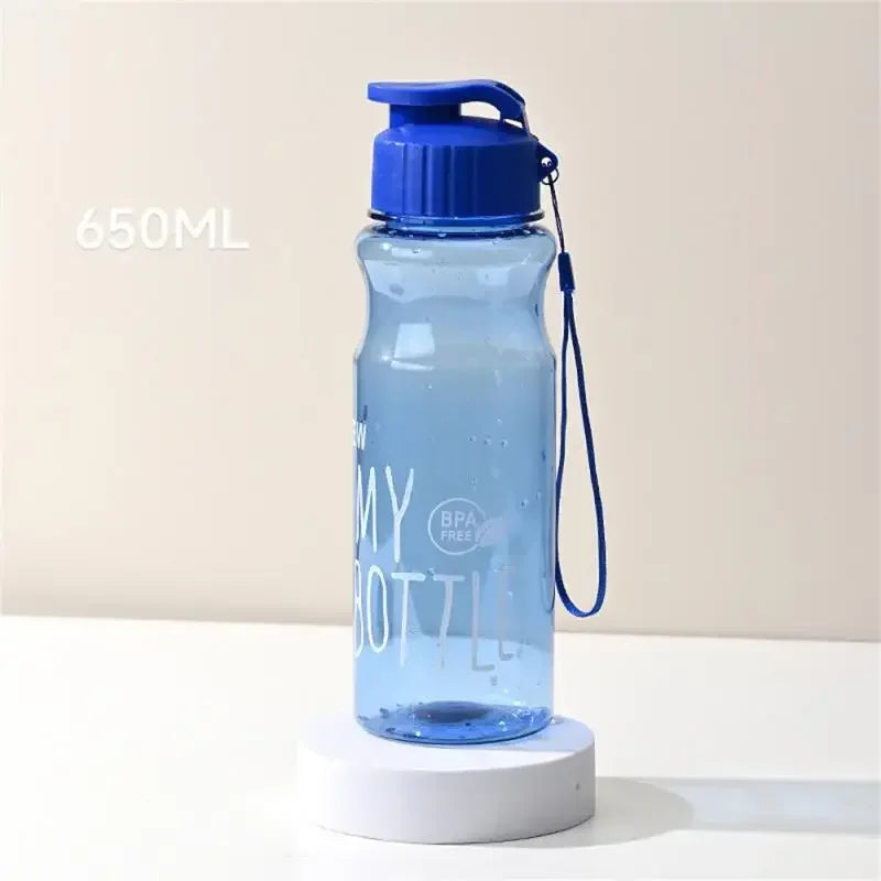 🎁💧 650ml Transparent Plastic Water Bottle – Perfect Gift for Athletes & Active Enthusiasts! 🏋️‍♂️✨