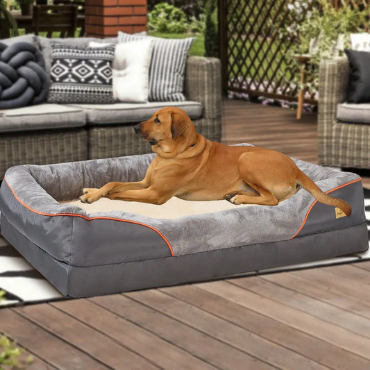 🛏️🐕 Orthopedic Dog Bed – Super Soft with Removable Cover (L-3XL)!