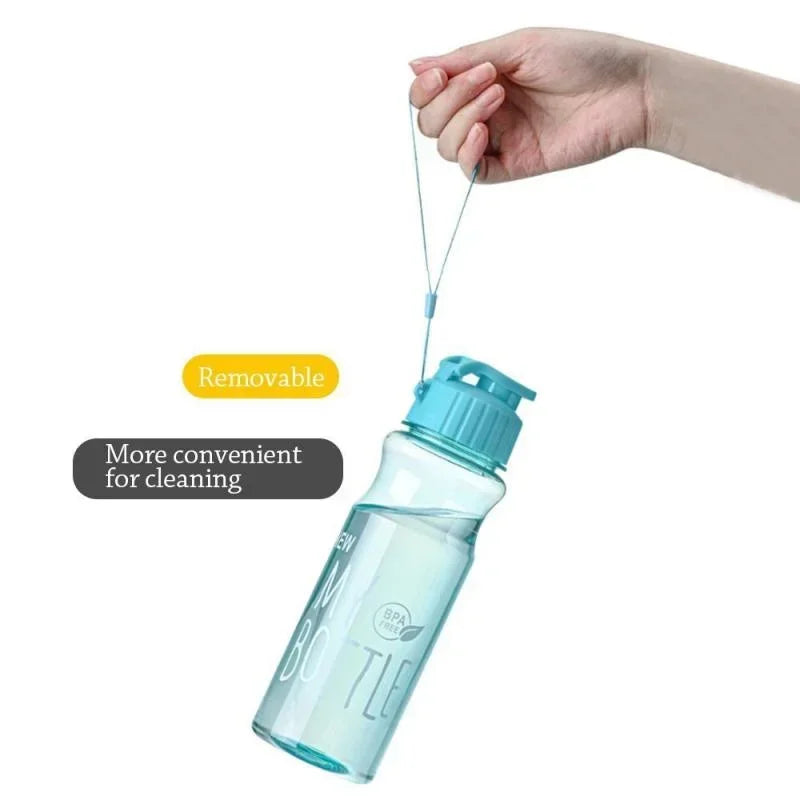 🎁💧 650ml Transparent Plastic Water Bottle – Perfect Gift for Athletes & Active Enthusiasts! 🏋️‍♂️✨