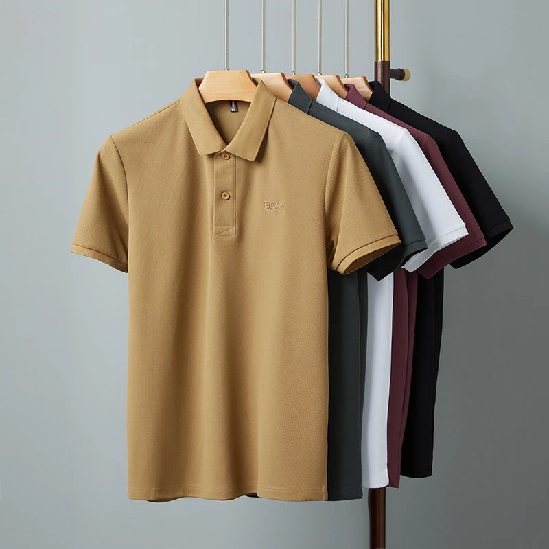 ☀️👕 2025 Hot! Cotton Polo 🔥 Breathable & Stylish for Men 😎👌