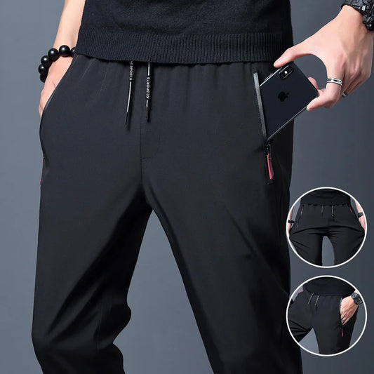 ❄️ Men's Korean Style Ice Silk Pants – Ultra Breathable & Quick-Dry