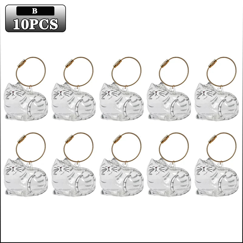 Transparent Cat Hair Keepsake Charm