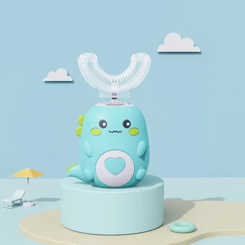 🦷 Kids' 360° U-Shaped Electric Toothbrush – 1-Minute Full Mouth Clean!