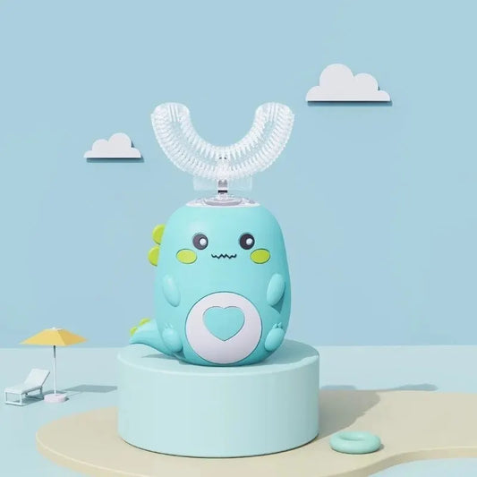 🦷 Kids' 360° U-Shaped Electric Toothbrush – 1-Minute Full Mouth Clean!