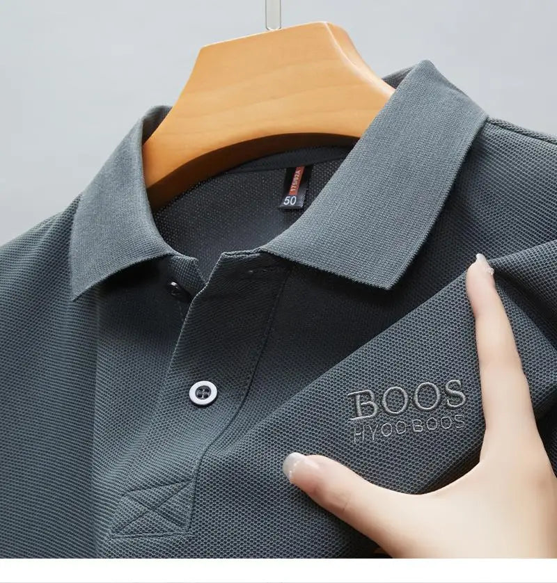 ☀️👕 2025 Hot! Cotton Polo 🔥 Breathable & Stylish for Men 😎👌