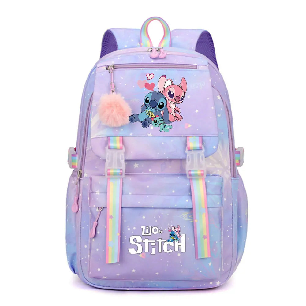 🎒 Lilo & Stitch School Backpack – Stylish for Kids and Teens! 🌺💙