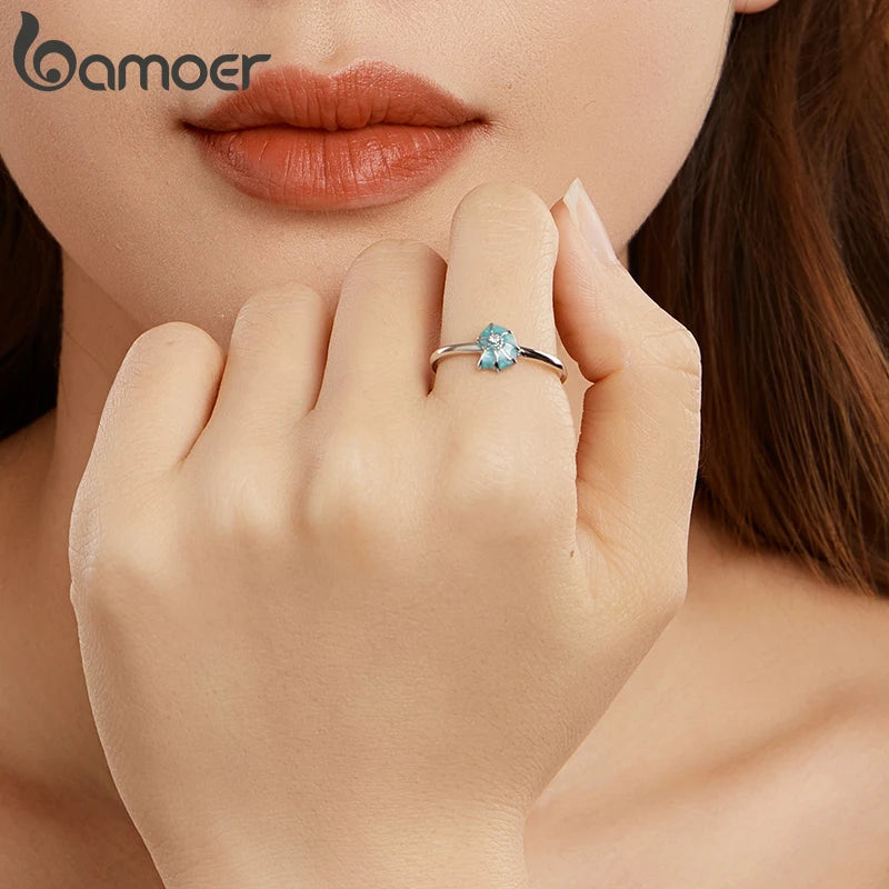 🐚 BAMOER 925 Sterling Silver Conch Ring – Adjustable & Stackable Cutie! 💍