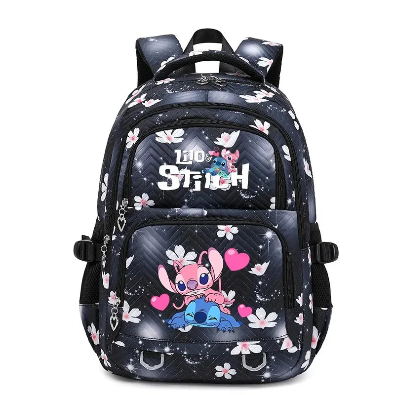 🎒💙 Large Lilo & Stitch Backpack – Perfect for School & Travel for Girls & Women + Pencil Case & Lunch Bag 🍱✨