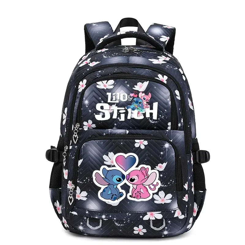 🎒💙 Large Lilo & Stitch Backpack – Perfect for School & Travel for Girls & Women + Pencil Case & Lunch Bag 🍱✨