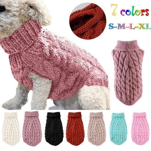 ❄️ Cozy Turtleneck Pet Sweater – Winter-Ready Style & Warmth!