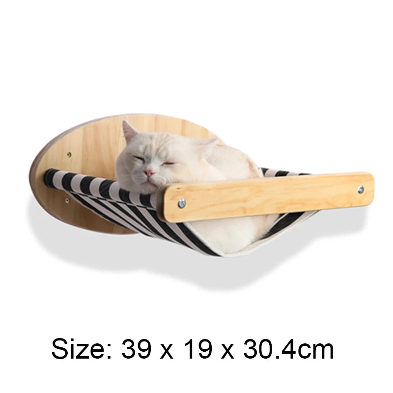 🐱🧗 Wall Cat Tree – Shelf, Hammock & Climbing Post!