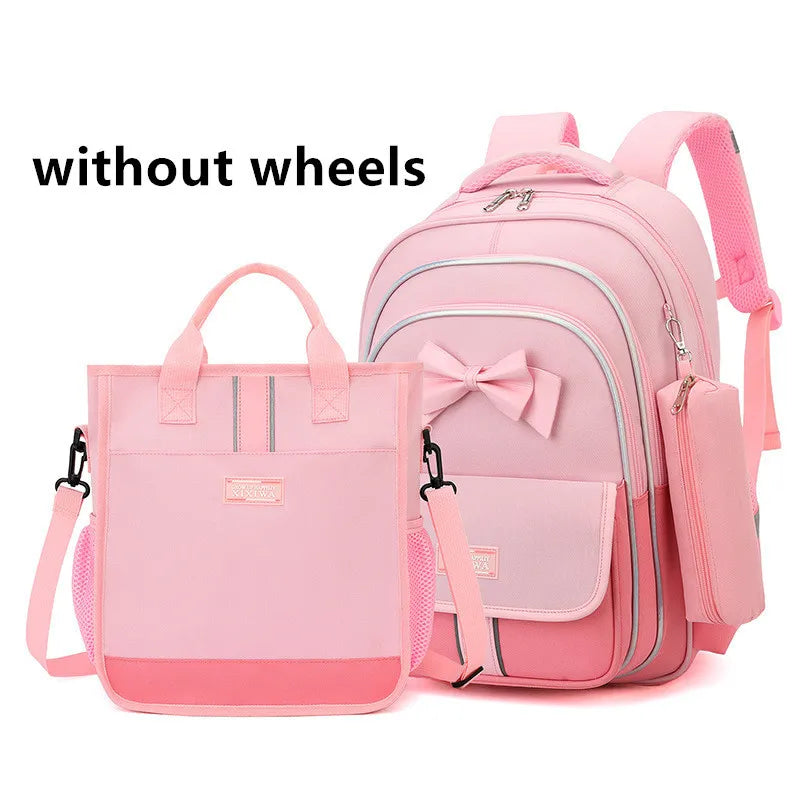 🎒🛞 Kids Wheeled School Backpack – Practical & Easy-to-Carry Design for Boys & Girls! ✏️🎉