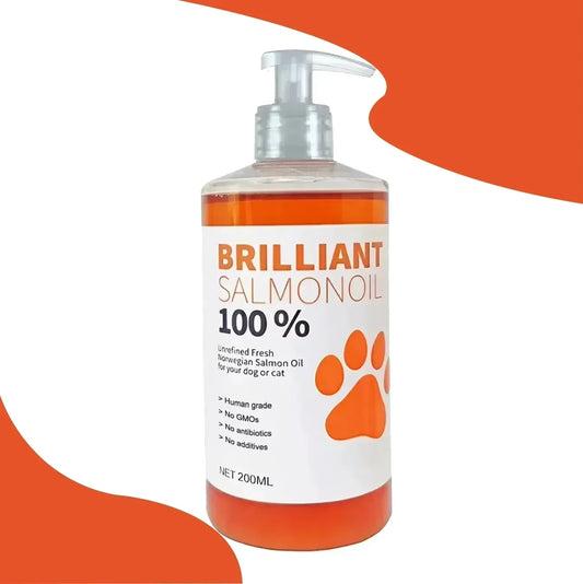 🐟✨ Pure Salmon Oil 200ml – Natural Omega Boost for Dogs!
