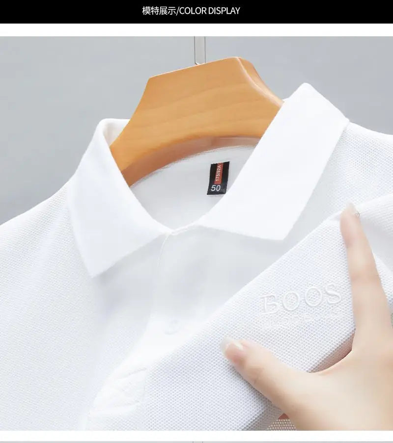 ☀️👕 2025 Hot! Cotton Polo 🔥 Breathable & Stylish for Men 😎👌