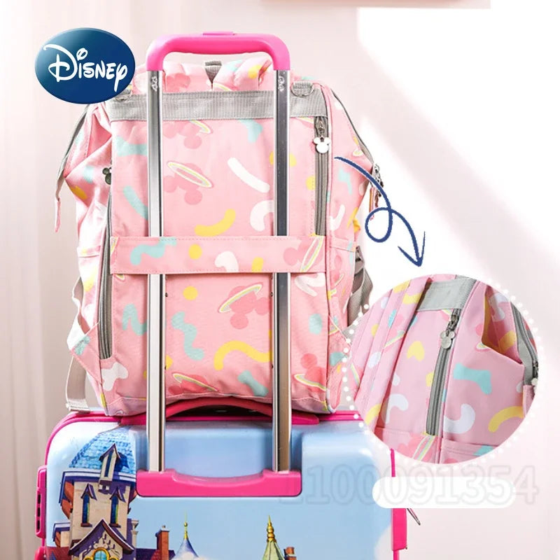 🎒🍼 New Disney Baby Diaper Bag – Cute Mickey Mouse Cartoon Design 💖