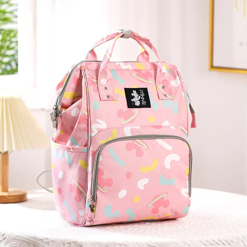 🎒🍼 New Disney Baby Diaper Bag – Cute Mickey Mouse Cartoon Design 💖