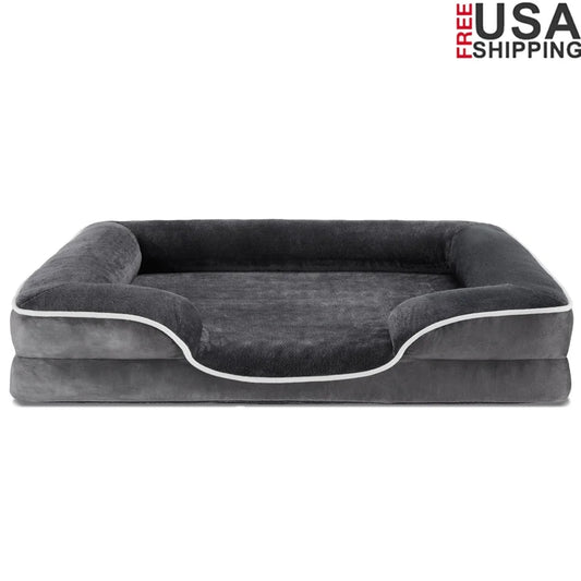 🛏️🐶 Orthopedic Memory Foam Dog Bed – Waterproof & Washable!