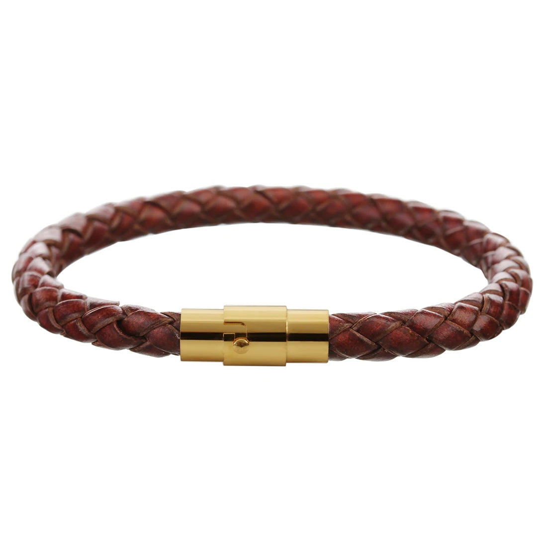 🔥 Handmade Vintage Leather Bracelet for Men – Magnetic Buckle & Adjustable Fit (19-22cm) 🔥