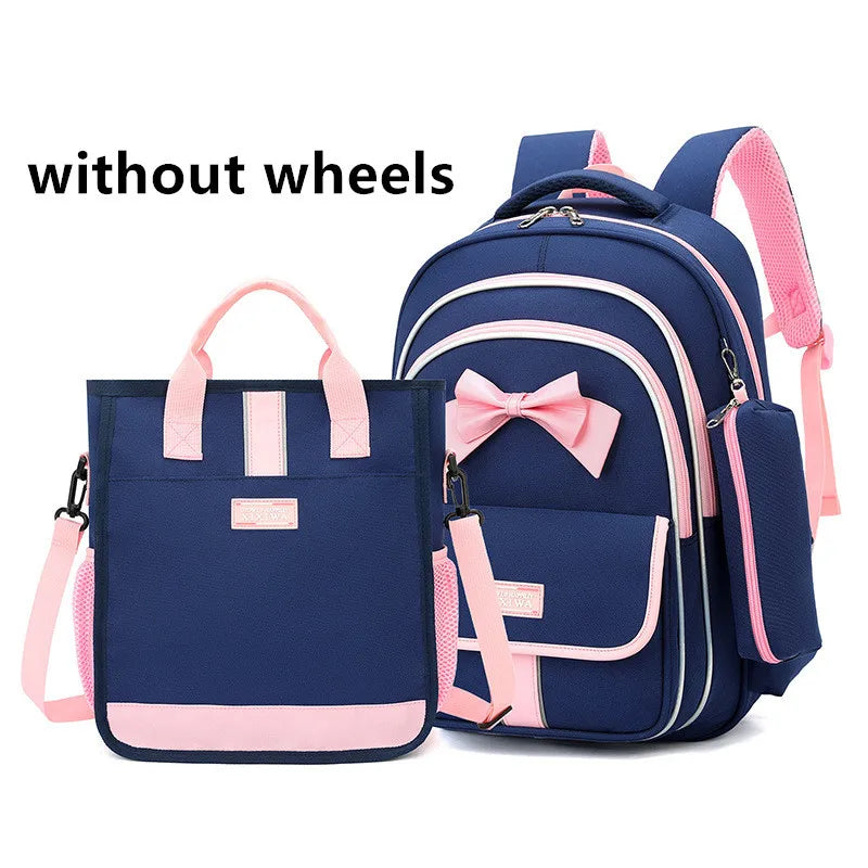 🎒🛞 Kids Wheeled School Backpack – Practical & Easy-to-Carry Design for Boys & Girls! ✏️🎉
