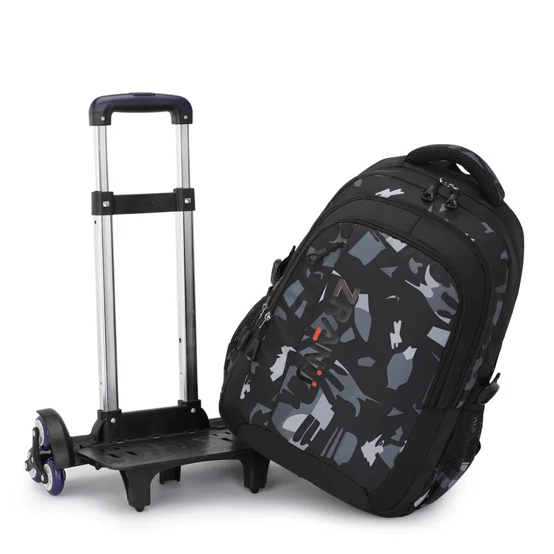 🎒🛞 Trolley School Bag – The Perfect Blend of Style & Comfort! ✨