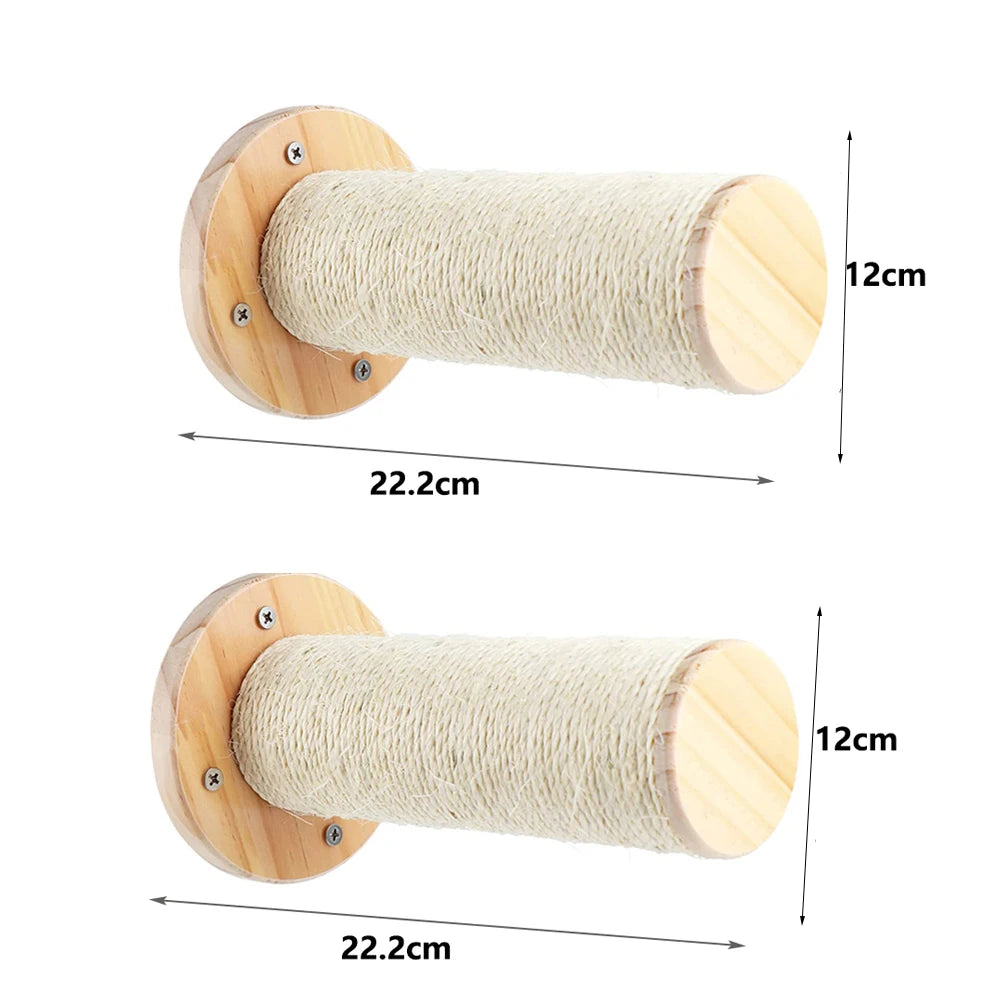 🐱🧗 Wall Cat Tree – Shelf, Hammock & Climbing Post!