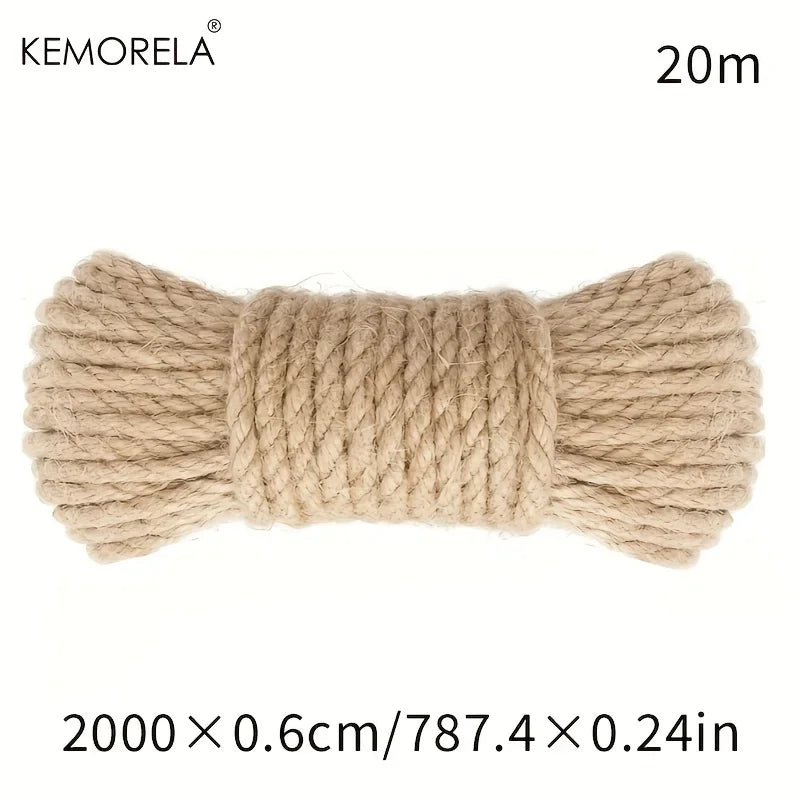 🧵🐾 Natural Jute Rope – Durable for Crafts & Cat Scratchers!