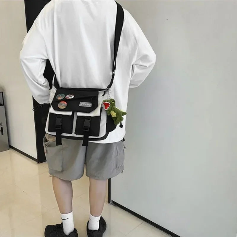 👜✨ Harajuku Nylon Crossbody Bag – Youthful Style & Everyday Practicality! 🎒💖