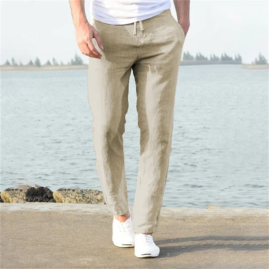 🍂 Men's Cotton-Linen Pants – Breathable Streetwear | S–3XL