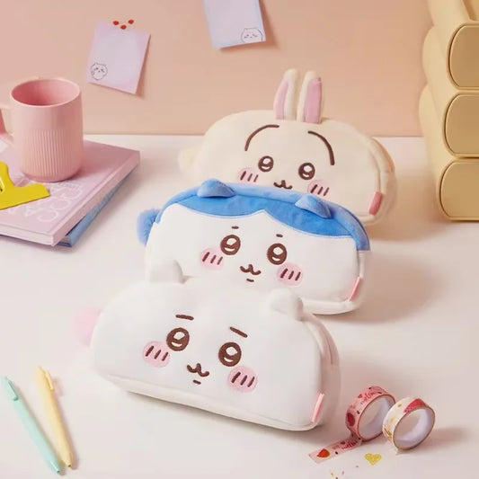 ✏️🐰 Chikawa Pencil Case – Cute Cartoon Design Featuring Hatchiwari & Usagi 🎀🎒