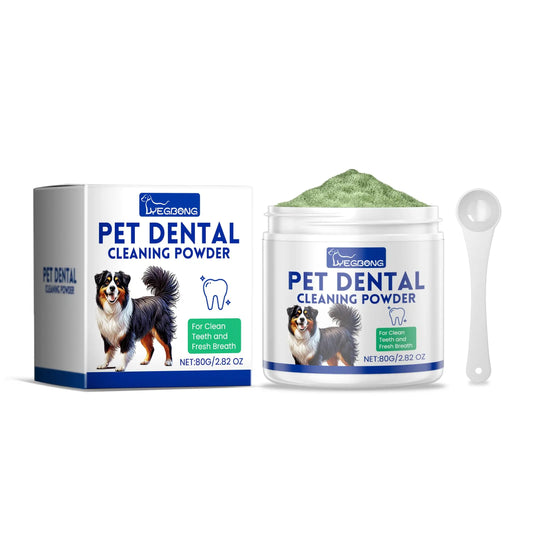 🦷🐶 Dog Dental Powder – Fresh Breath & Tartar Control!