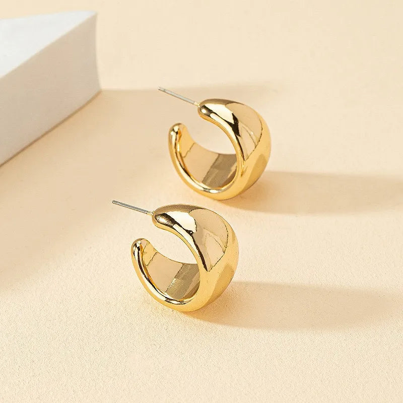 ✨ Bold & Timeless – Stainless Steel Chunky Hoop Earrings! ✨