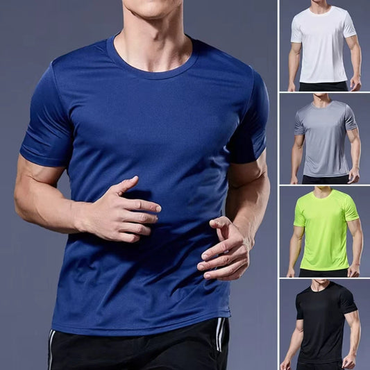 🔥 Men's Sport T-Shirt 🏃‍♂️⚽💪 Quick-Dry 🕶️ Gym & Running Top 🏋️‍♂️🚴‍♂️