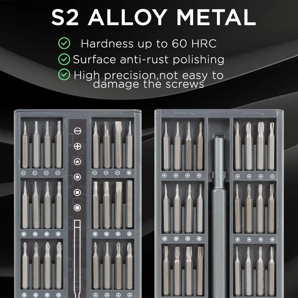 🛠️✨ 25/63-in-1 Magnetic Precision Screwdriver Set – Pro Repair Kit for Phone, PC & Electronics 💻📱
