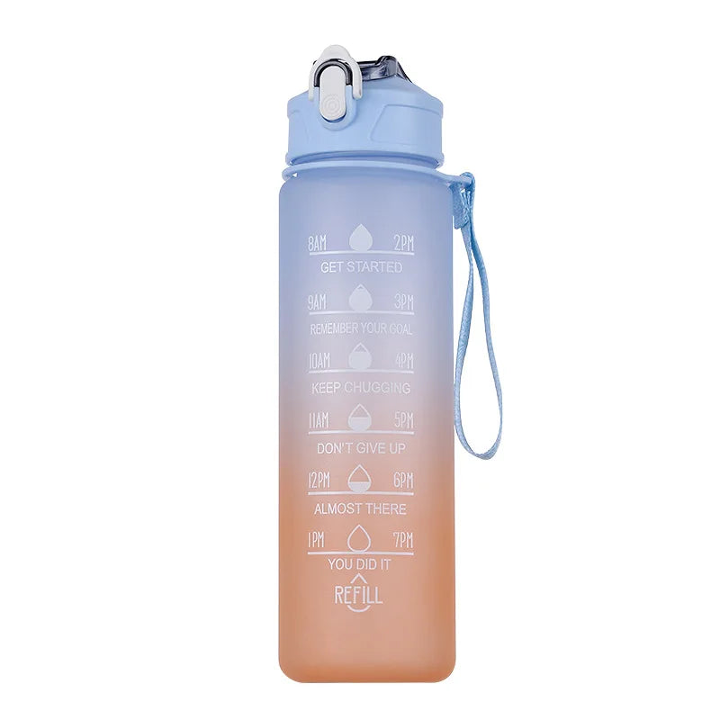 💧🏃‍♂️ 900ml Sports Water Bottle with Time Marker – Stay Hydrated and Motivated All Day! ⏰💪