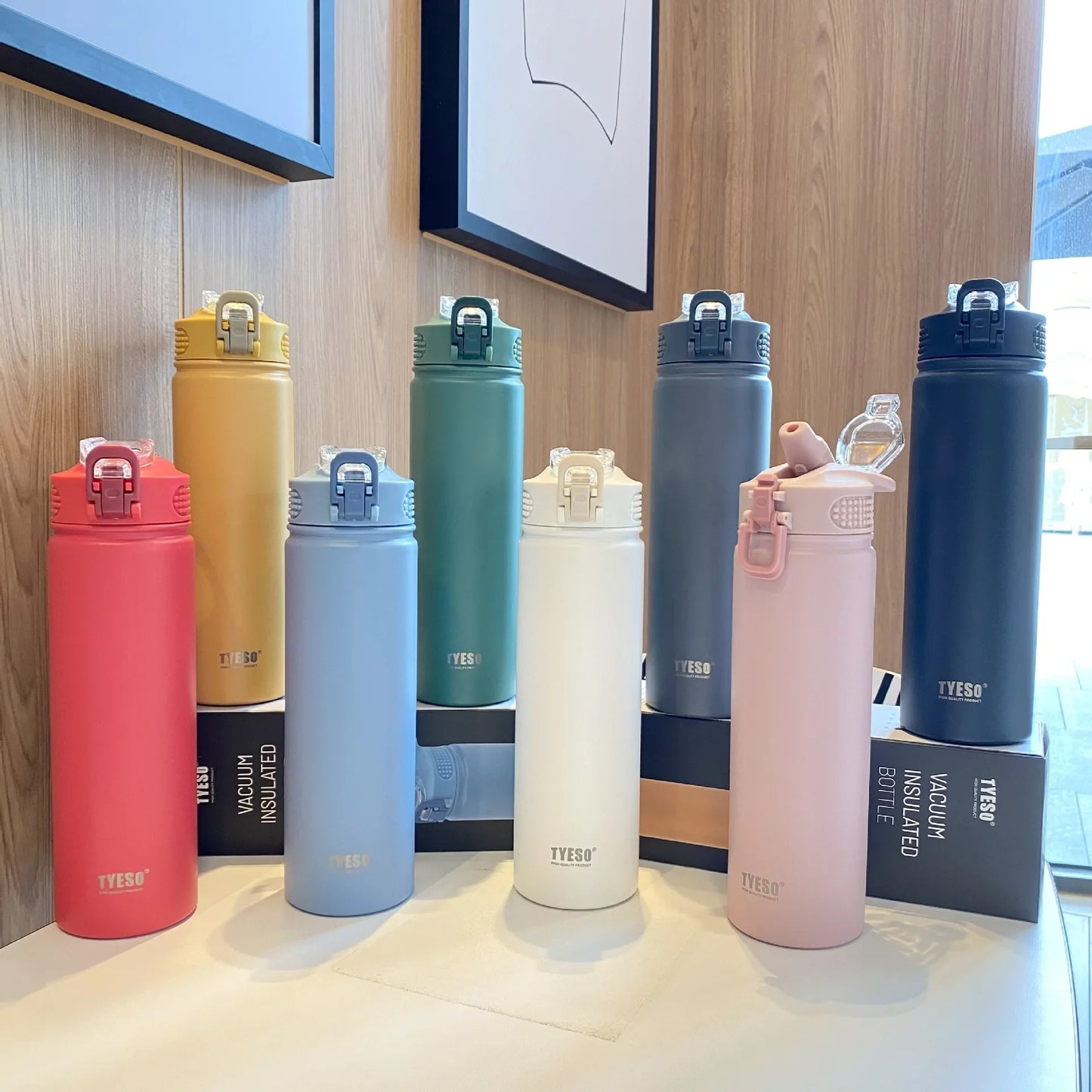 🚗💧 Tyeso Thermal Bottle 600/750ML – Style, Performance & Comfort Wherever You Go! 🔥❄️