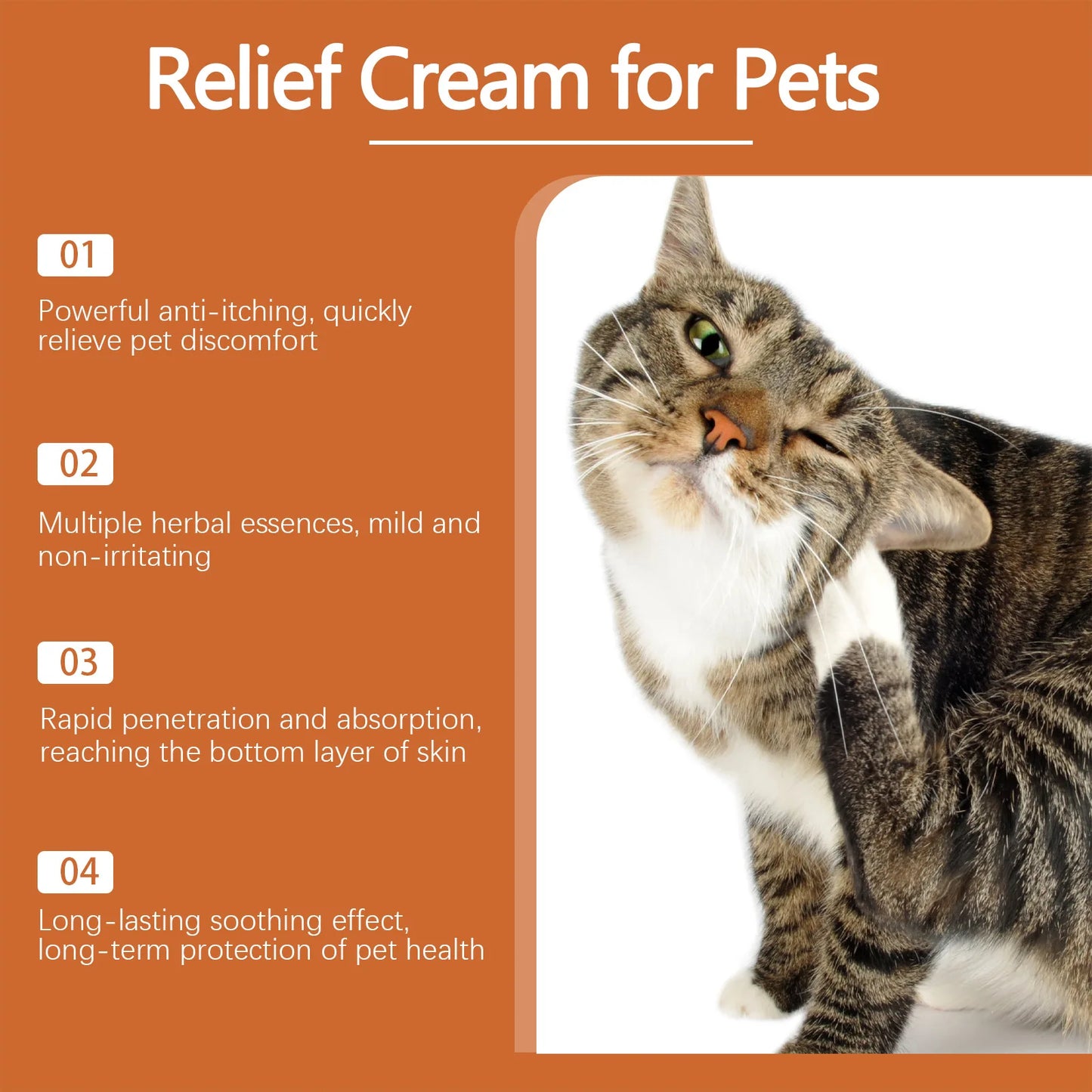 🌿🐱 Pet Skin Care Cream – Itch Relief & Ringworm Treatment!