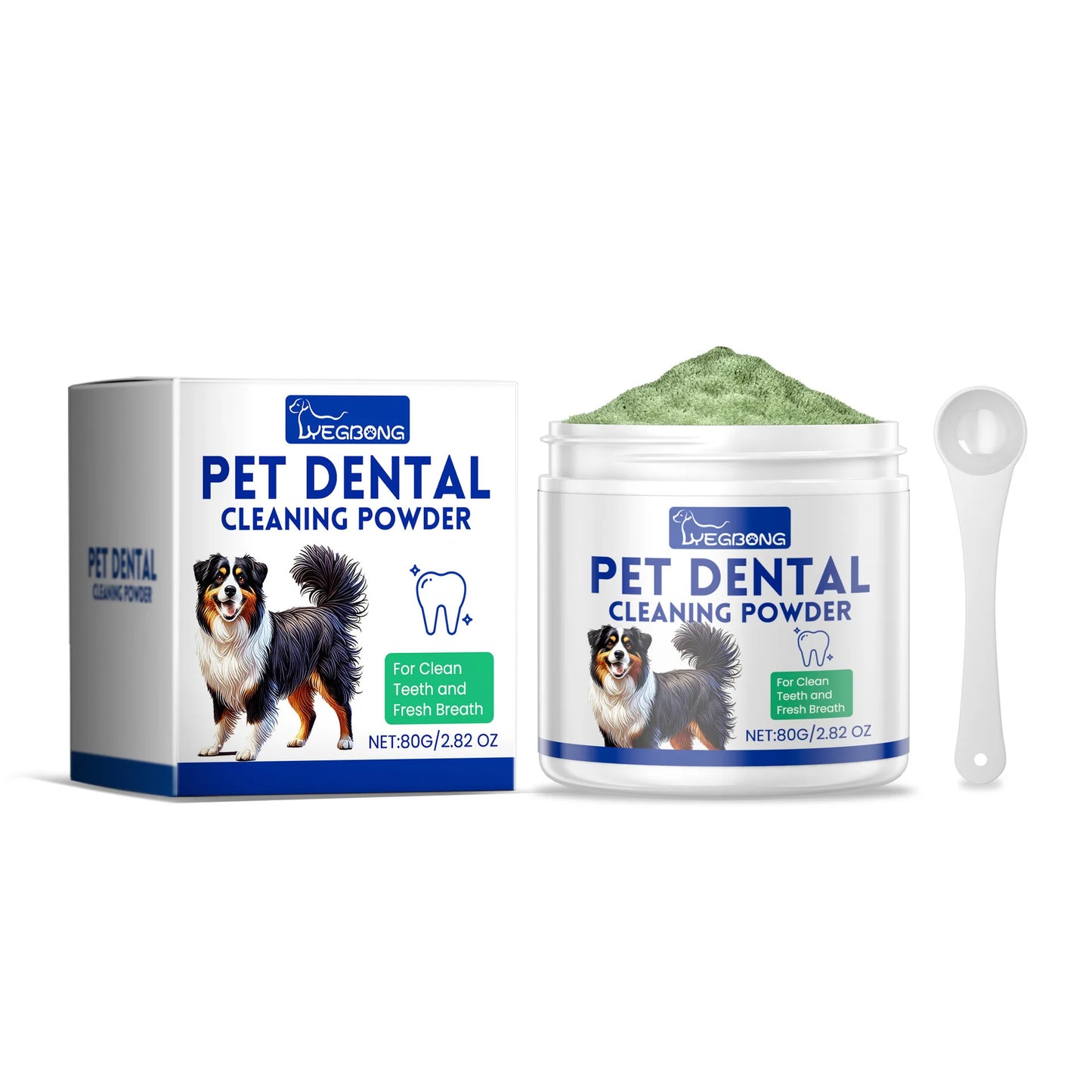 🦷🐶 Pet Tooth Powder – Removes Stains & Freshens Breath!