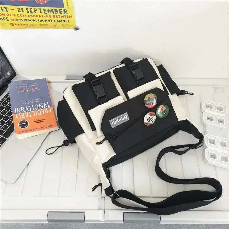 👜✨ Harajuku Nylon Crossbody Bag – Youthful Style & Everyday Practicality! 🎒💖