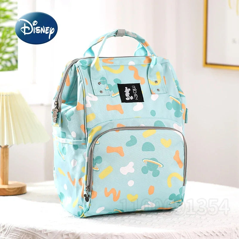 🎒🍼 New Disney Baby Diaper Bag – Adorable Mickey Mouse Cartoon Design 💖