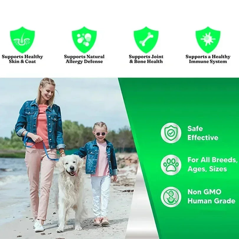 🐟✨ Pure Salmon Oil 200ml – Natural Omega Boost for Dogs!