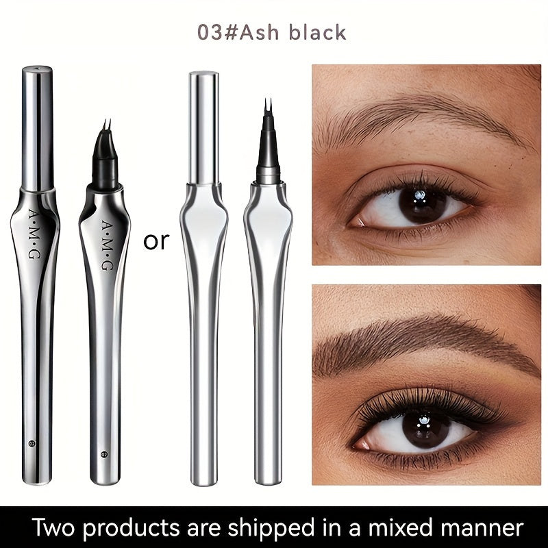 ✨ AMG Ultra-Fine Dual-Tip Eyebrow Pencil | 0.0mm Precision, Waterproof, Long-Lasting, Smudge-Proof for Perfect Natural Brows 💖