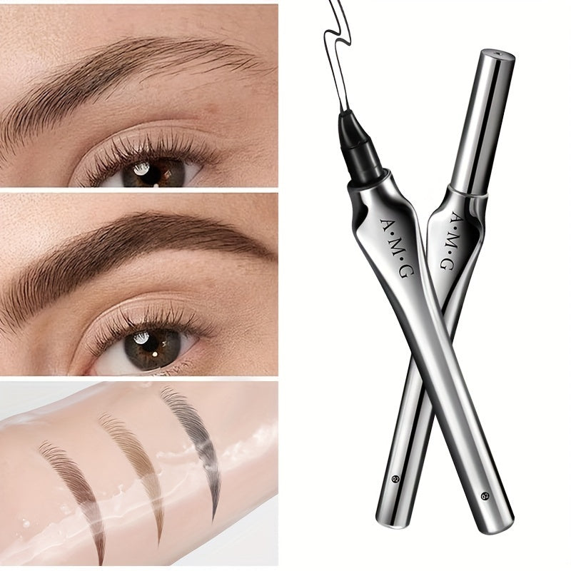 ✨ AMG Ultra-Fine Dual-Tip Eyebrow Pencil | 0.0mm Precision, Waterproof, Long-Lasting, Smudge-Proof for Perfect Natural Brows 💖